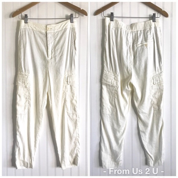 Vince White Linen Pants - Picture 3 of 8
